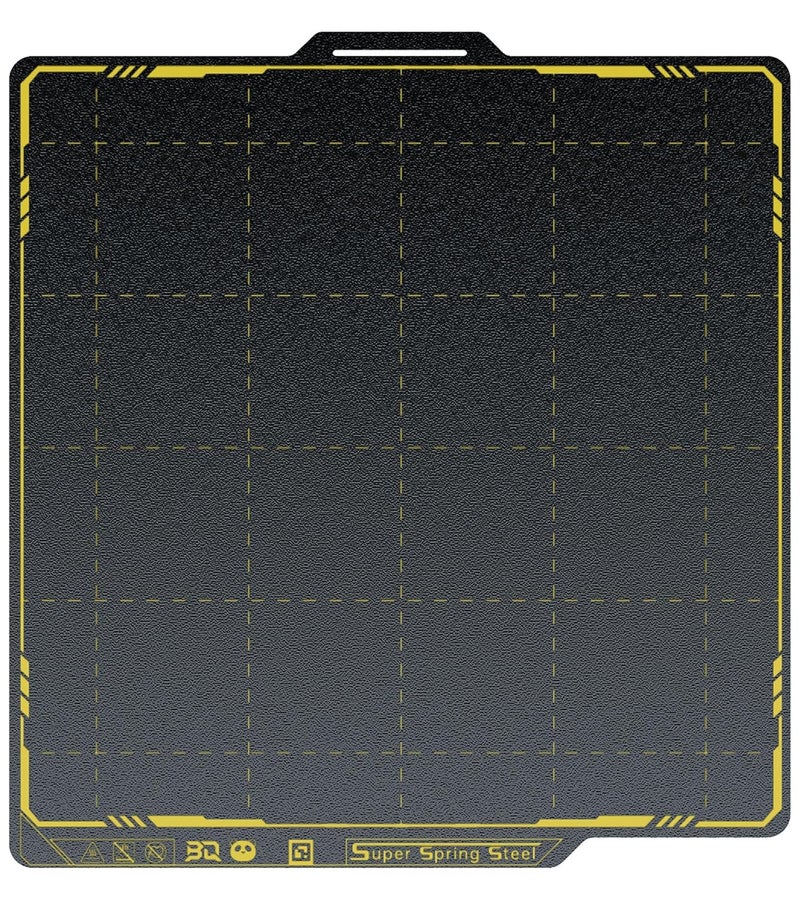 BigTreeTech BIQU SSS Double-Sided Panda Spring Steel Build Plate Compatible with Bambu-Lab X1C/X1E/P1P/P1S/A1 3D Printer, 258x258MM(10.16x10.16in) Ultra-Flexible Sheet Removable Surface Platform (Black) - Image 1